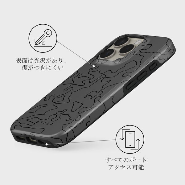 Black Rock - iPhone 16 Pro Max ケース | BURGA
