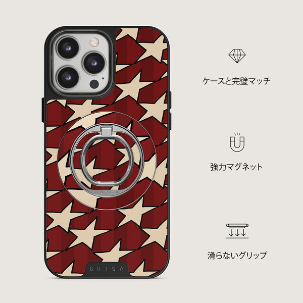 BURGA iPhone SE (2022)ケース マグネティックリングホルダー Starchaser - マグネティックリングホルダー| BURGA