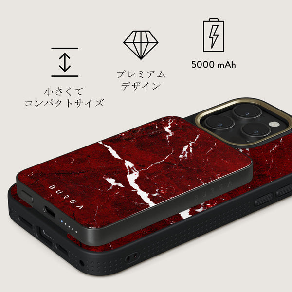 Iconic Red Ruby - MagSafe対応ワイヤレス充電器（モバイル