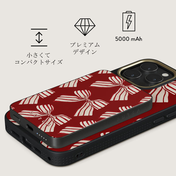BURGA マグネット式モバイルバッテリー Wonderland - MagSafe対応ワイヤレス充電器（モバイルバッテリー