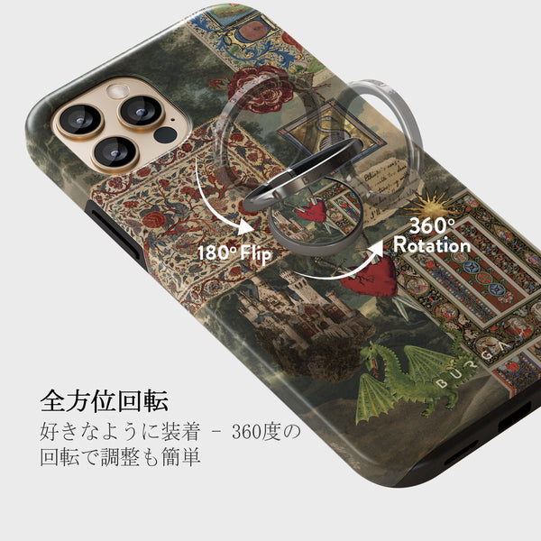 BURGA iPhone SE (2022)ケース マグネティックリングホルダー Magnetic - スマホリング ホルダー フィンガーグリップスタンド｜BURGA