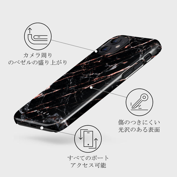 Rose Gold Marble iPhone 12 Mini ケース BURGA