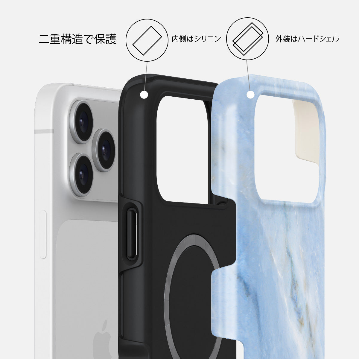 Fluffy Clouds - iPhone 17 Pro Max ケース | BURGA