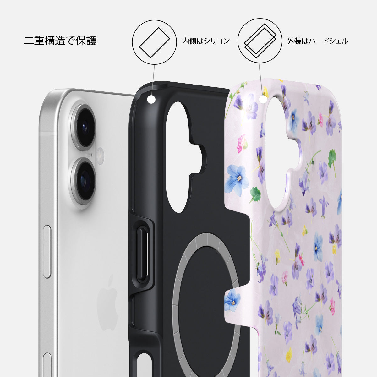 iPhone 17 ケース, Wildflower | BURGA