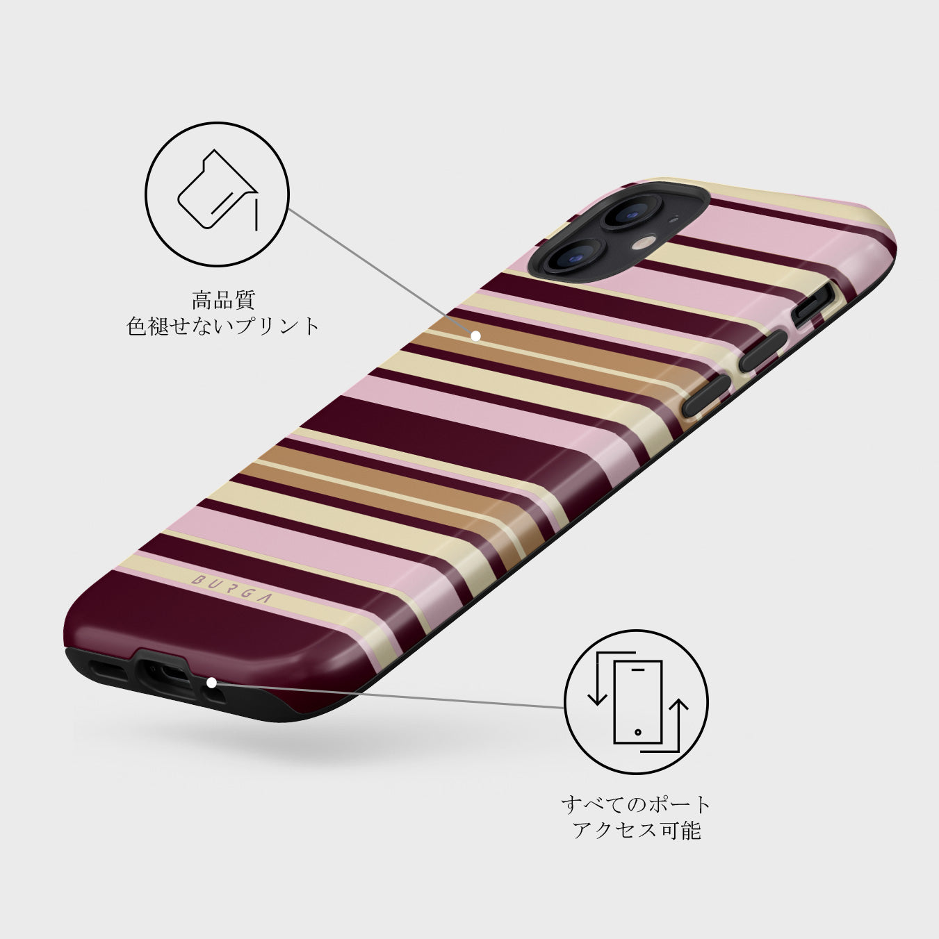 iPhone 12 Mini ケース, Tea Party | BURGA