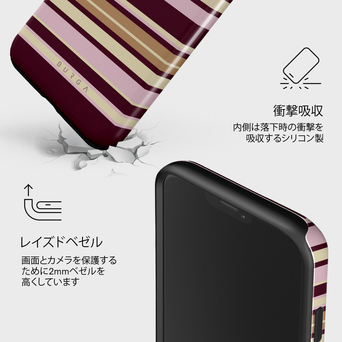 iPhone 12 Mini ケース, Tea Party | BURGA