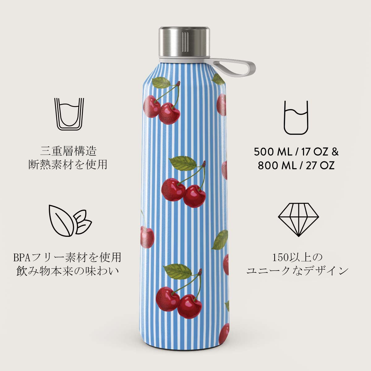 Sweet Moment - ステンレス製ウォーターボトル（水筒）｜BURGA
