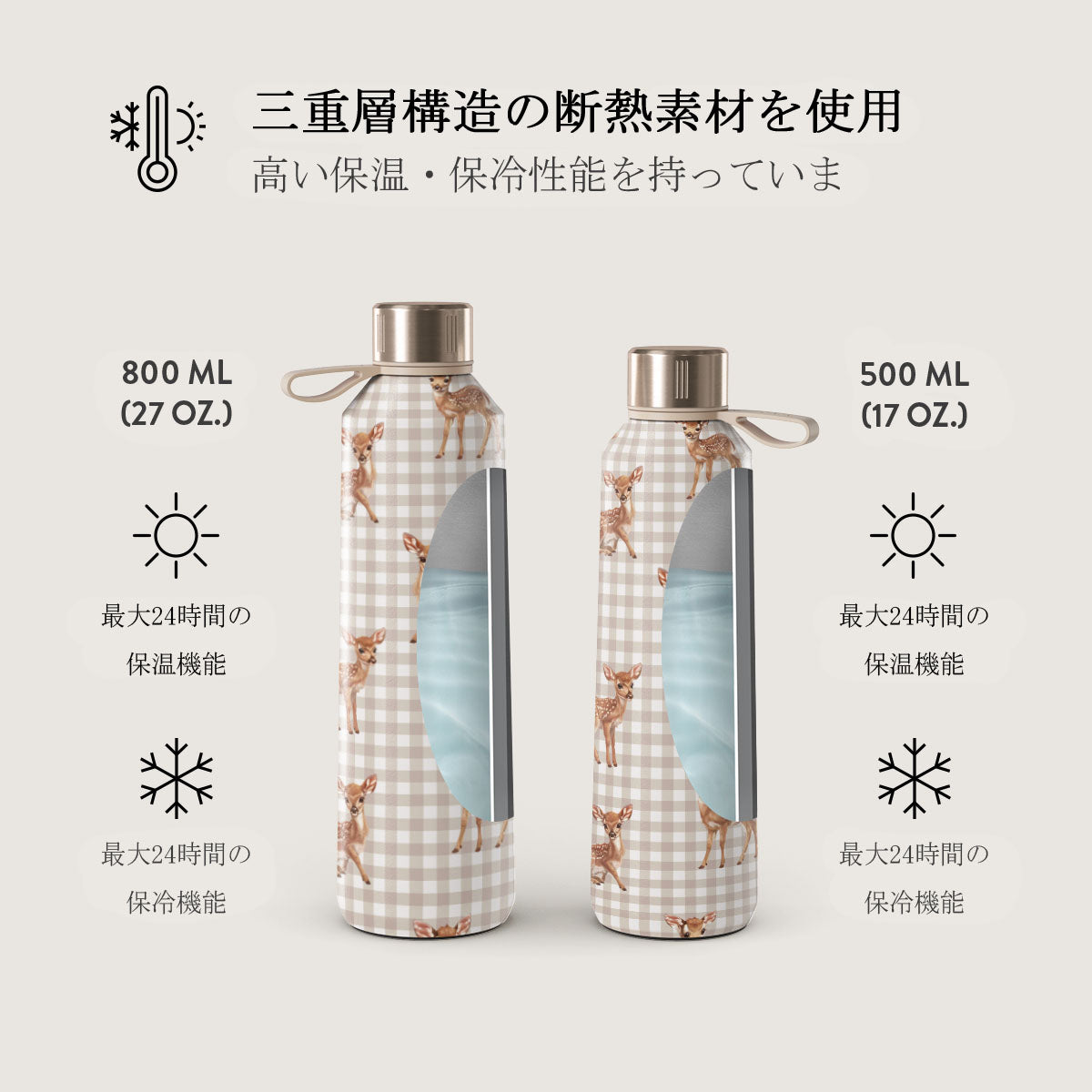 Bambi - ステンレス製ウォーターボトル（水筒）｜BURGA