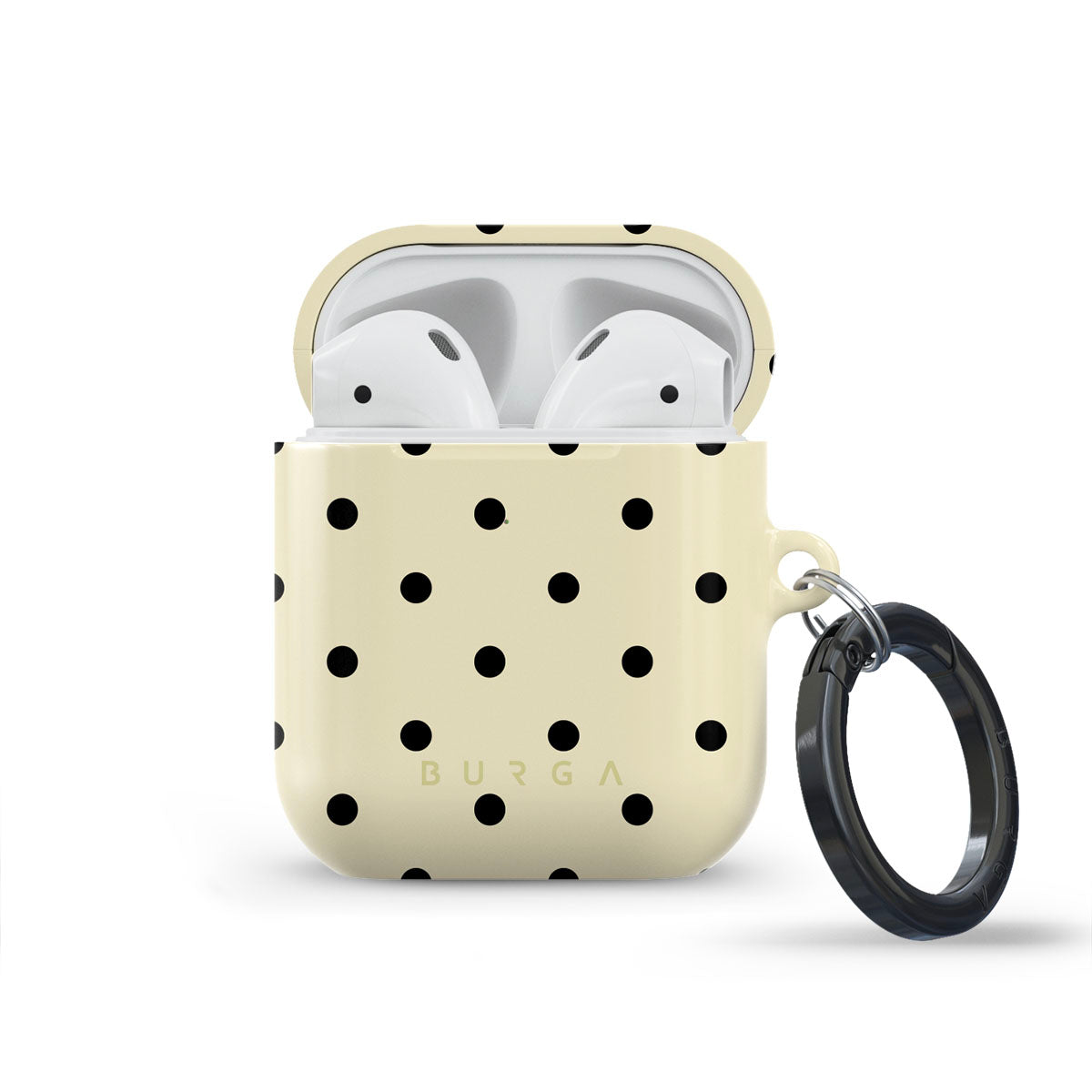 【新品未使用】BURGA イヤホンケース ホワイト/シルバー 新品未使用】BURGA イヤホンケース ホワイト/シルバー AirPods