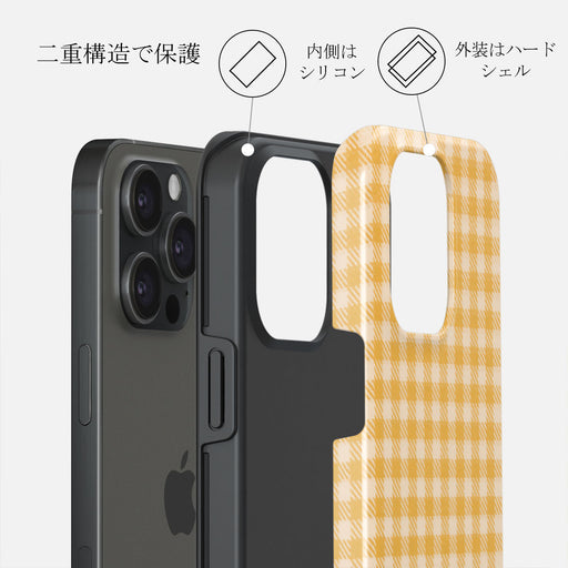Tuscan Sun - Yellow Plaid iPhone 15 Pro ケース 6