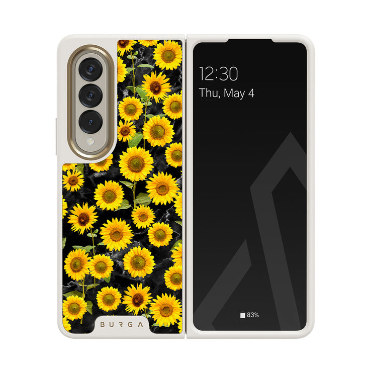 Sunflower Glimmer - Samsung Galaxy Z Fold 4 ケース