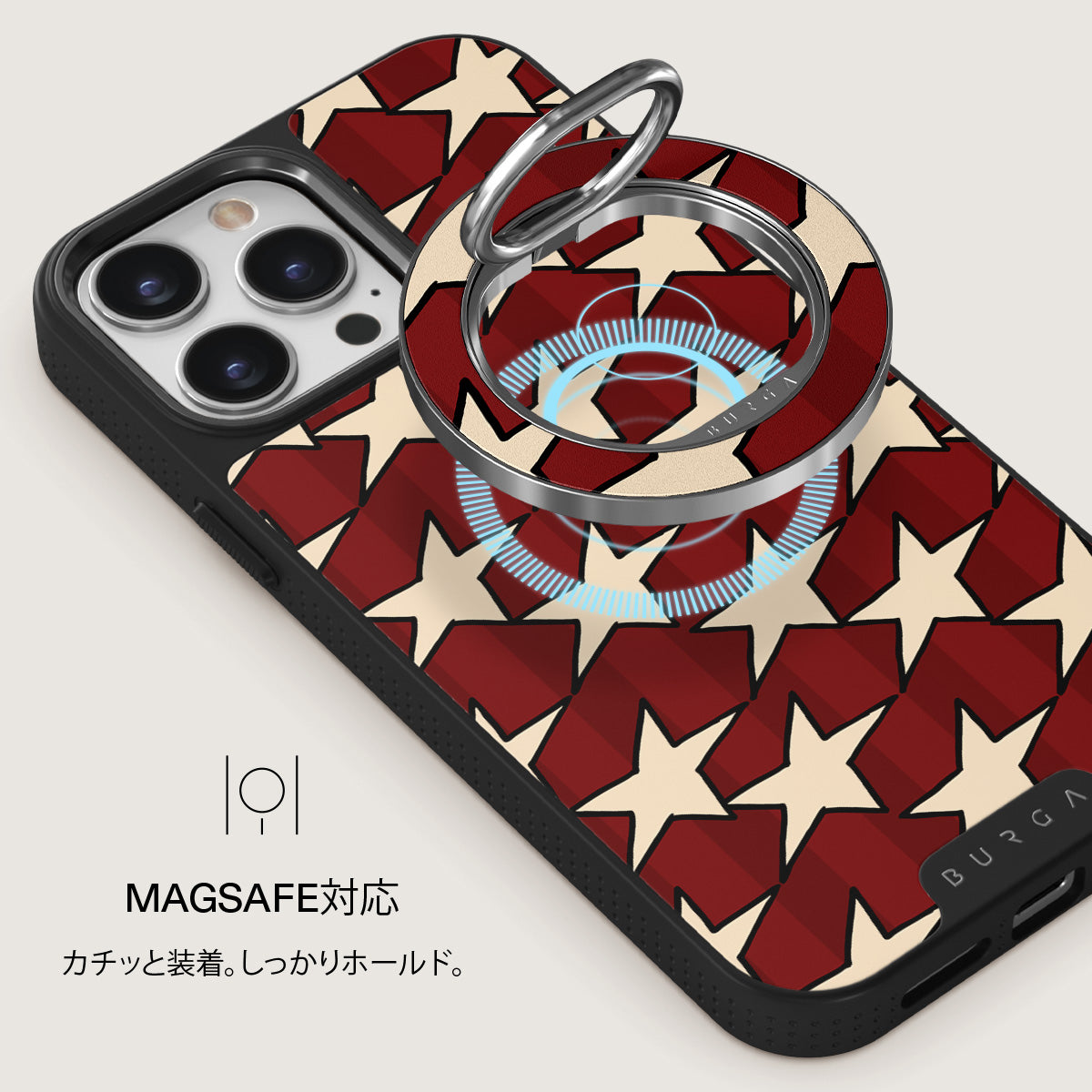 BURGA iPhone SE (2022)ケース マグネティックリングホルダー Starchaser - マグネティックリングホルダー| BURGA
