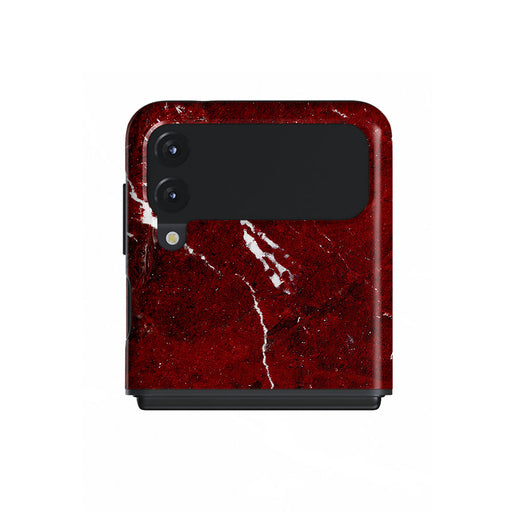 Iconic Red Ruby - Marble Samsung Galaxy Z Flip 3 ケース