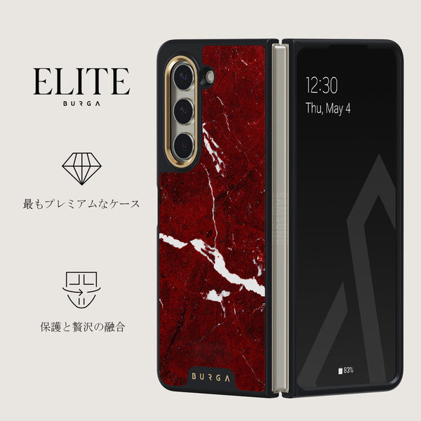 Iconic Red Ruby - Samsung Galaxy Z Fold 5 ケース | BURGA