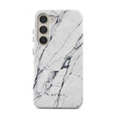 Satin White - Marble Samsung Galaxy S23 ケース