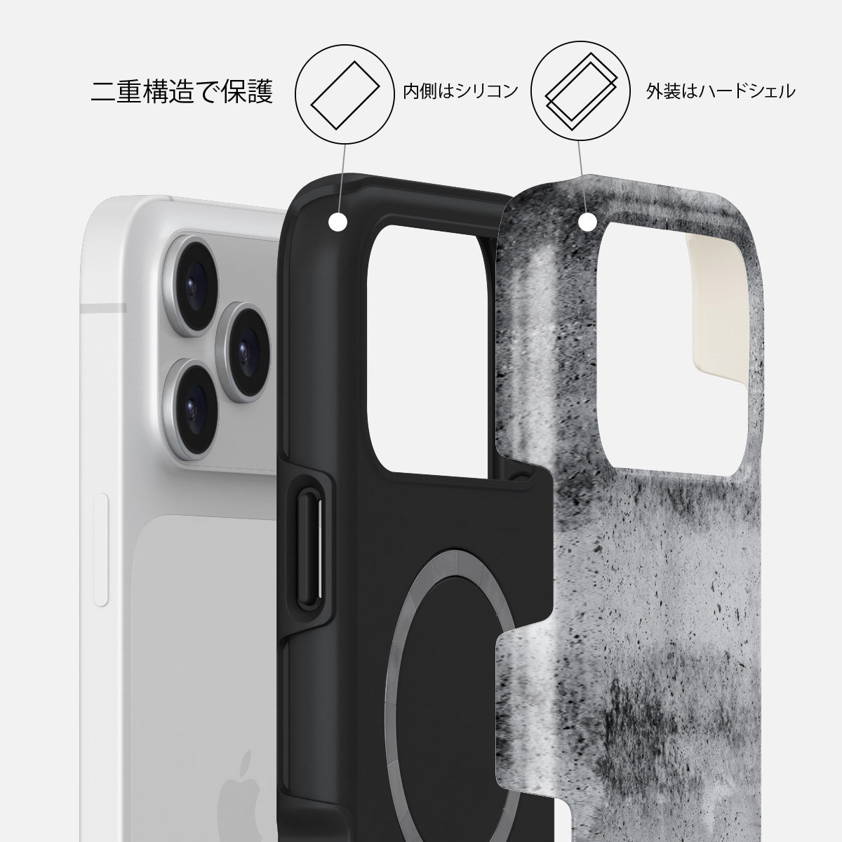 BURGA Concrete Jungle iPhone17ケース袋付き Concrete Jungle - iPhone 17 Pro Max ケース | BURGA