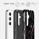 Rose Gold Marble - Samsung Galaxy A55 ケース 2