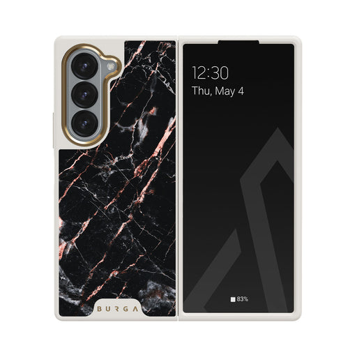 Rose Gold Marble - Samsung Galaxy Z Fold 6 ケース