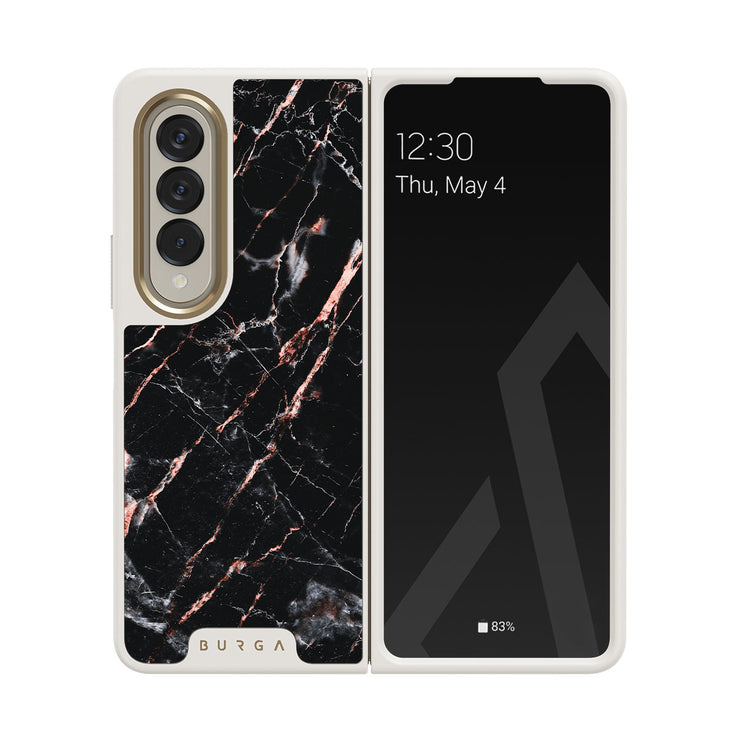 Rose Gold Marble - Samsung Galaxy Z Fold 4 ケース