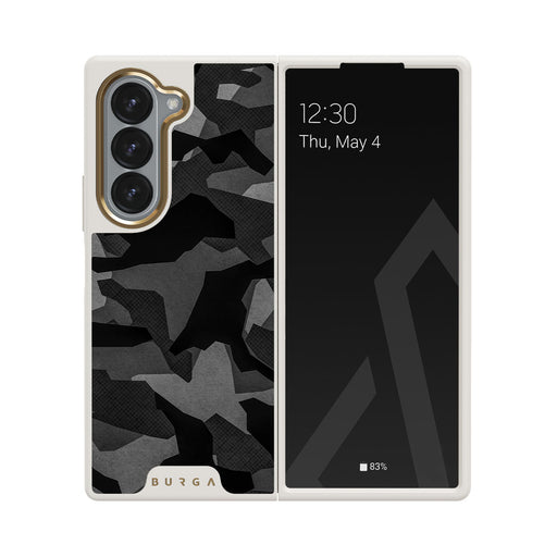 Night Black Camouflage - Samsung Galaxy Z Fold 6 ケース