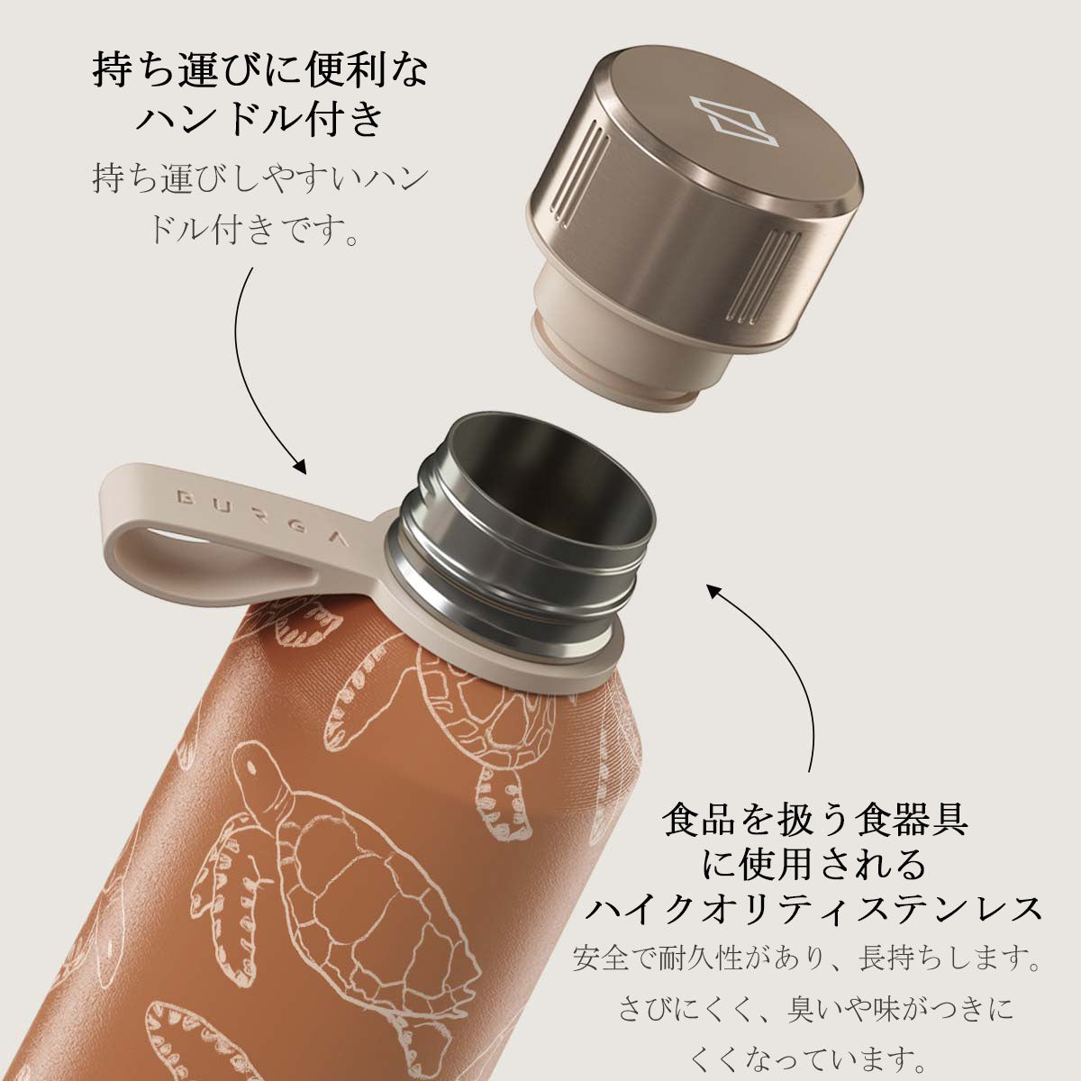 Earth Shell - ステンレス製ウォーターボトル（水筒）｜BURGA