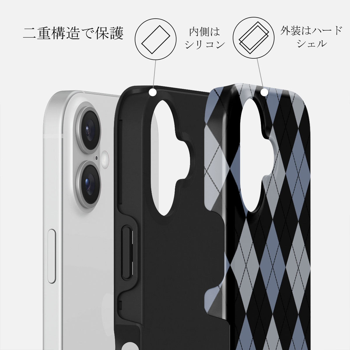 Trouble - iPhone 16 ケース | BURGA