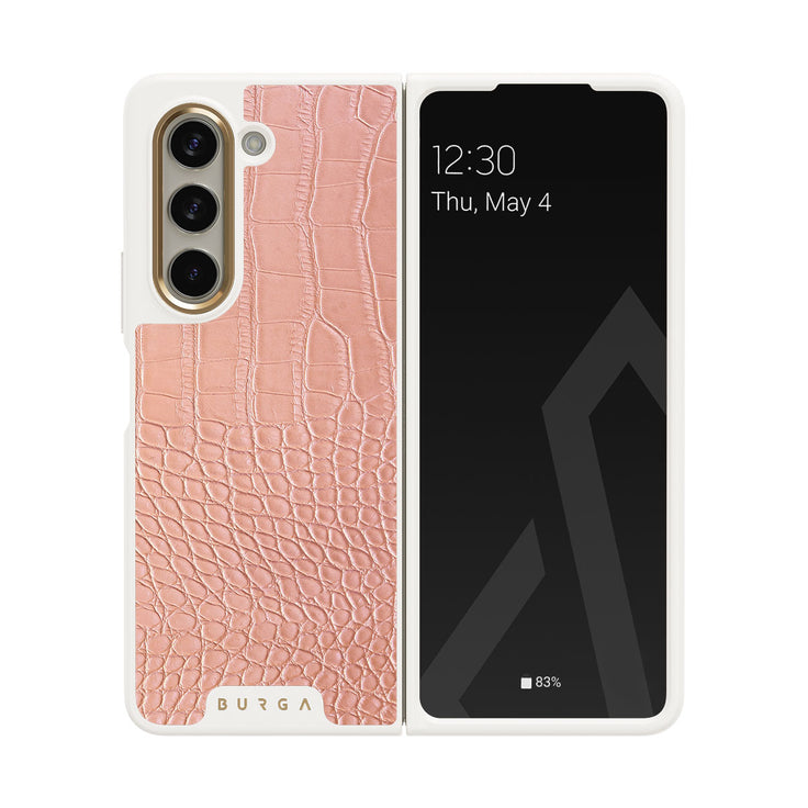 Pink Croco - Samsung Galaxy Z Fold 5 ケース