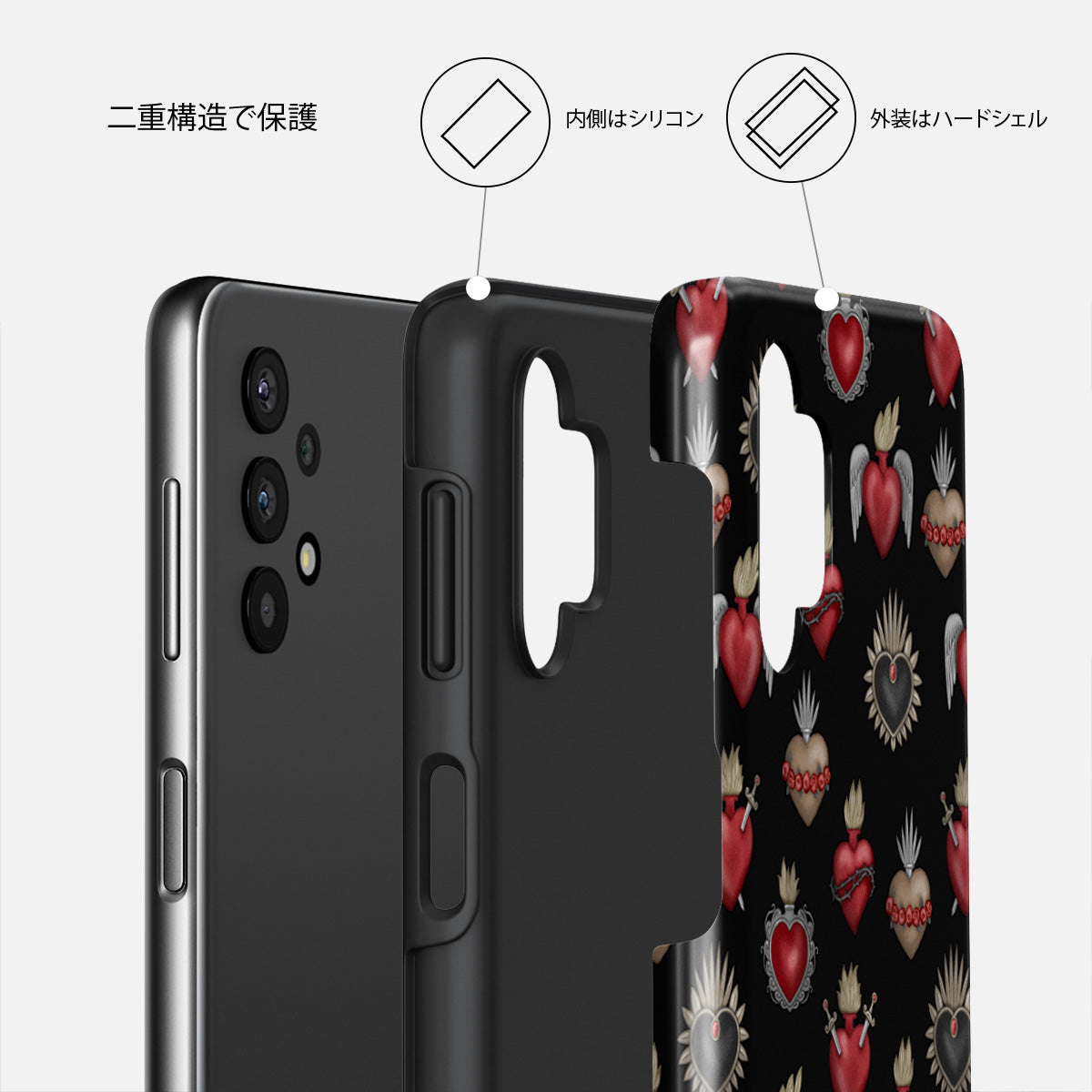 Sworn Hearts - Samsung Galaxy A32 5G ケース | BURGA