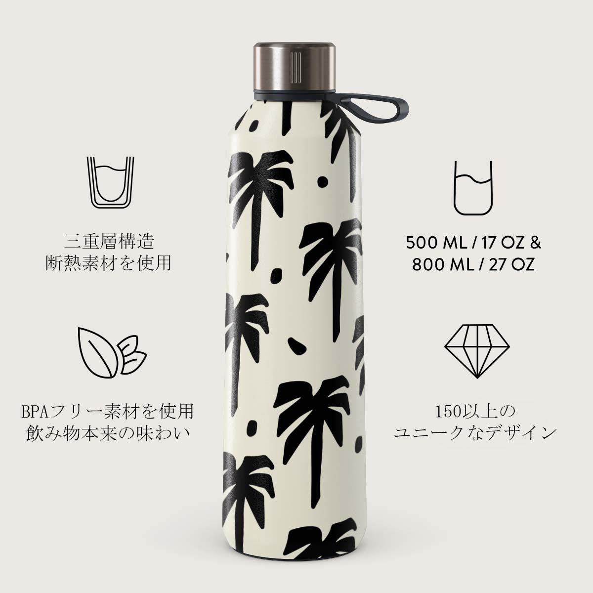 Paraíso - ステンレス製ウォーターボトル（水筒）｜BURGA