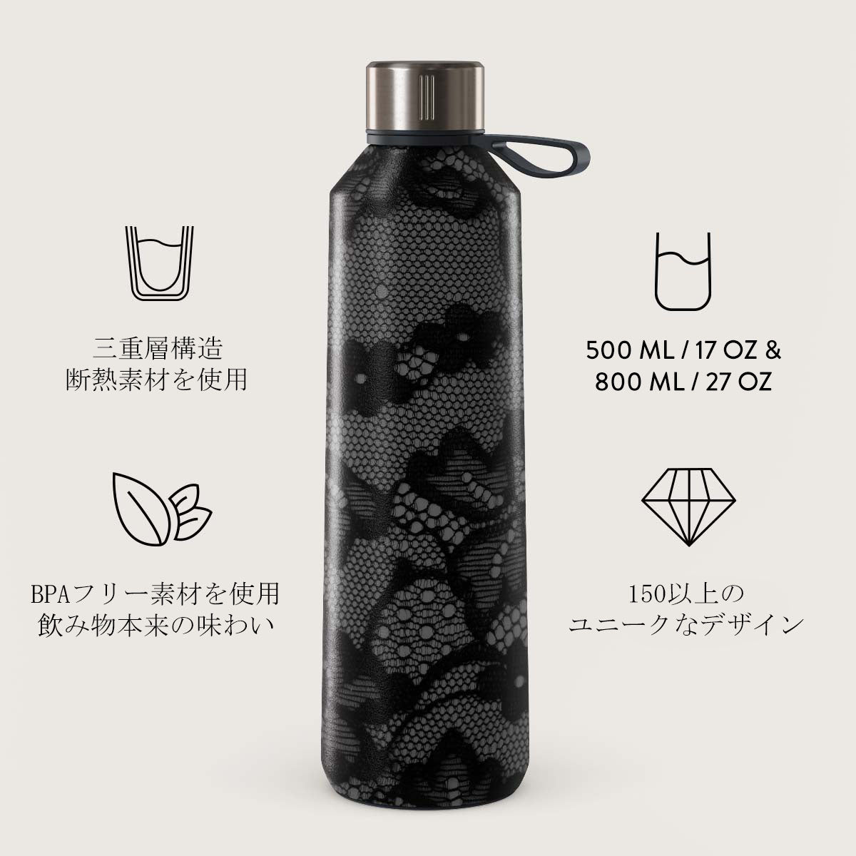 Magnetic - ステンレス製ウォーターボトル（水筒）｜BURGA