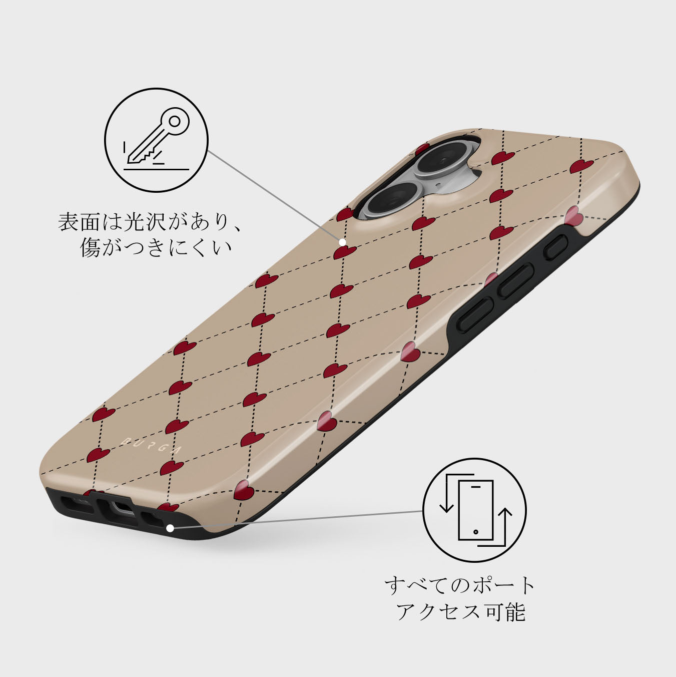 BURGA iPhone16ケース　Lover Love Letter - iPhone 16 ケース | BURGA
