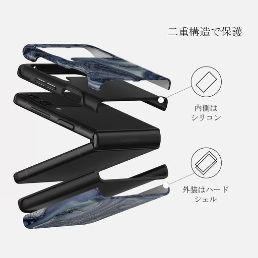 Navy Trench - Blue Samsung Galaxy Z Flip 3 ケース 2