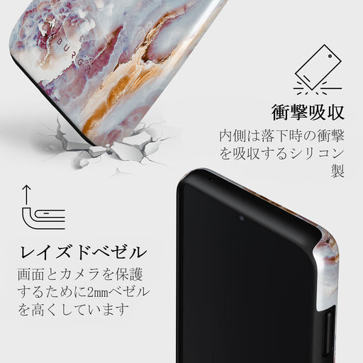 Frozen Leaves - Cute Marble Samsung Galaxy A22 5G ケース 4