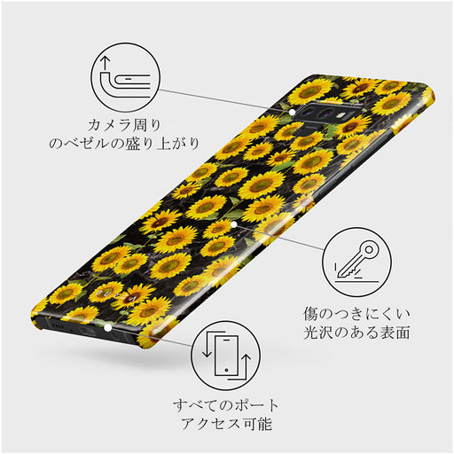 Sunflower Glimmer - Samsung Galaxy Note 9 ケース 3