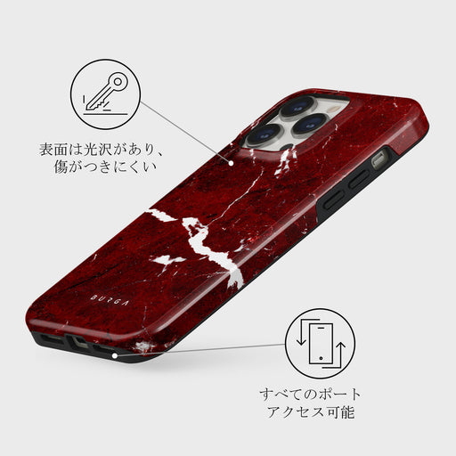 Iconic Red Ruby - Marble iPhone 13 Pro Max ケース 7