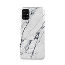 Satin White - Marble Samsung Galaxy A51 4G ケース 5