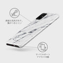 Satin White - Marble Samsung Galaxy A51 4G ケース 7