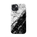 Fatal Contradiction - Black & White Marble iPhone 14 Plus ケース 5