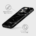Noir Origin - Black Marble iPhone 14 Pro ケース 7