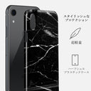 Noir Origin - Black Marble iPhone XR ケース 2