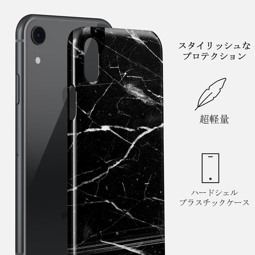 Noir Origin - Black Marble iPhone XR ケース 2