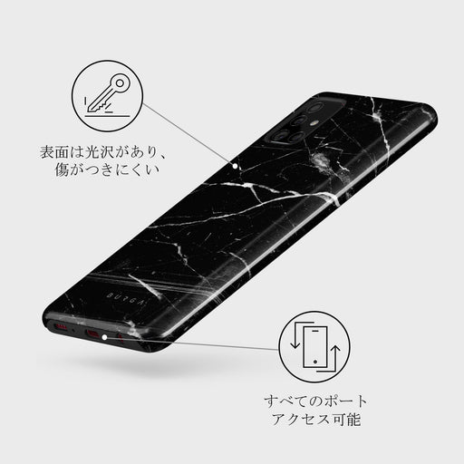 Noir Origin - Black Marble Samsung Galaxy A71 4G ケース 7