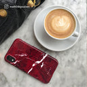 Iconic Red Ruby - Marble Samsung Galaxy A40 ケース 8