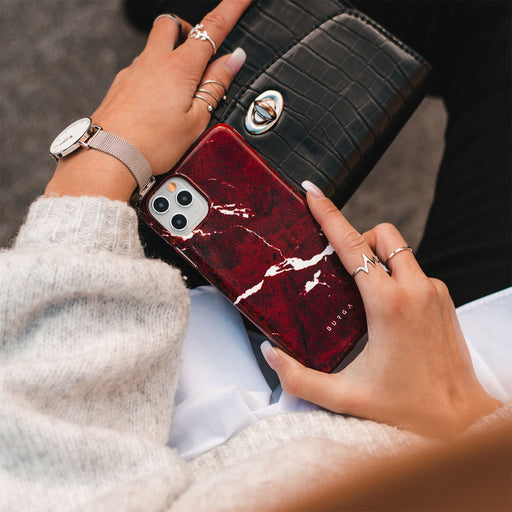 Iconic Red Ruby - Marble Samsung Galaxy A40 ケース 6