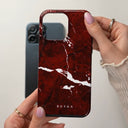 Iconic Red Ruby - Marble iPhone SE (2022) ケース 9
