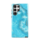 Ocean Waves - Blue Samsung Galaxy S22 Ultra ケース 5
