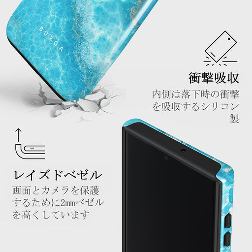Ocean Waves - Blue Samsung Galaxy S22 Ultra ケース 8