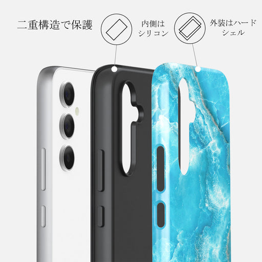 Ocean Waves - Blue Samsung Galaxy A54 ケース 2