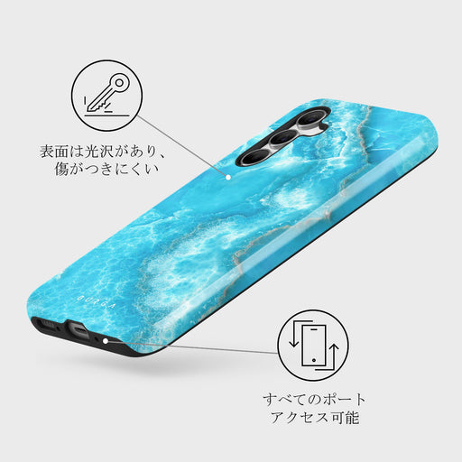 Ocean Waves - Blue Samsung Galaxy A54 ケース 3