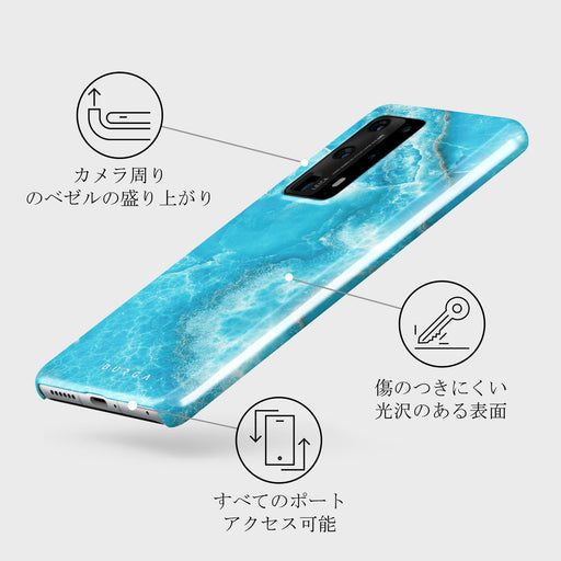 Ocean Waves - Blue Huawei P40 Pro Plus ケース 3